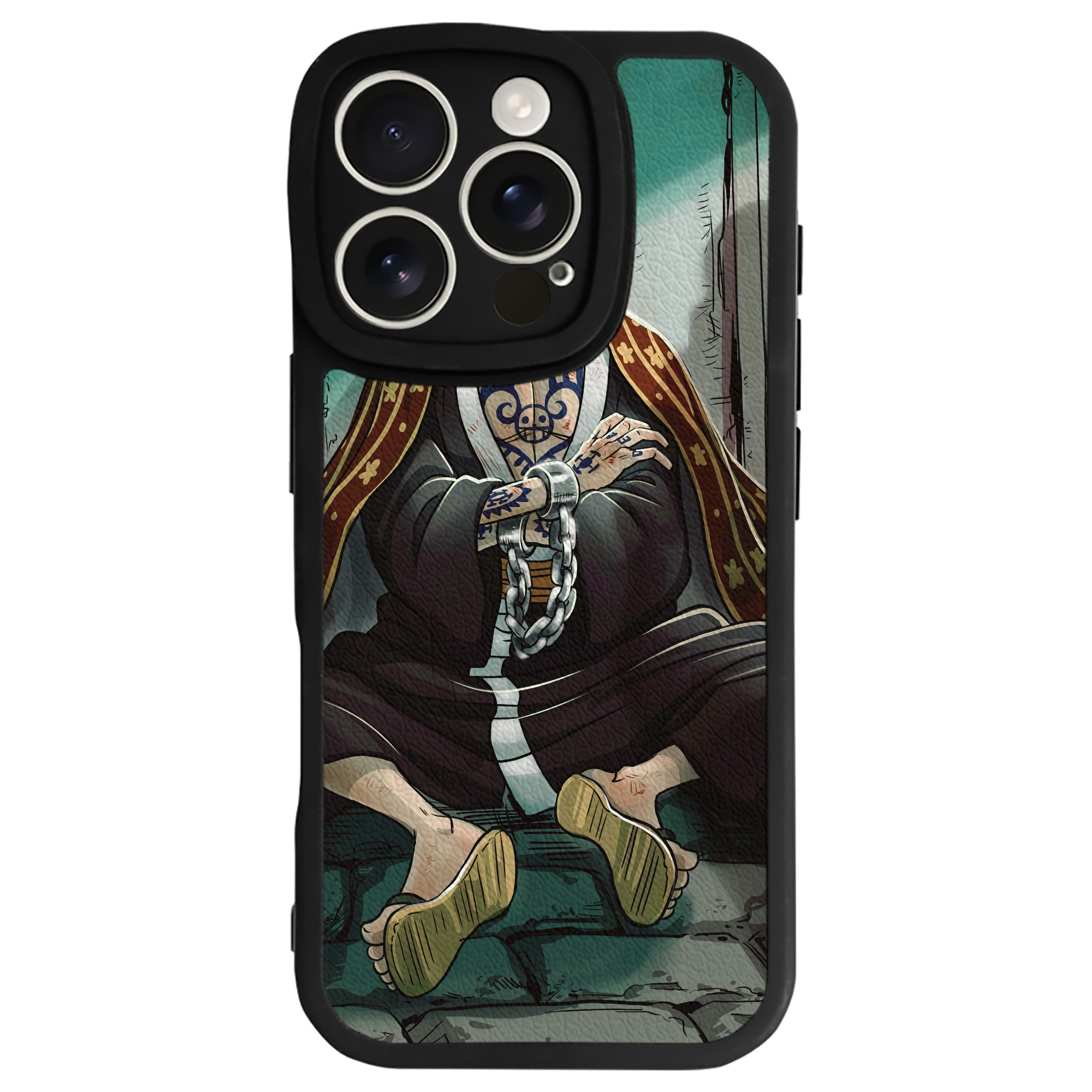 （画像用） ワンピース ONE PIECE 【iPhone 16シリーズ対応】シリコンスマホケース（レザー調） 材質：シリコン